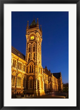 Framed Historic Registry Building, University of Otago, South Island, New Zealand (vertical) Print