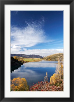 Framed Lake Wanaka, Otago, South Island, New Zealand Print