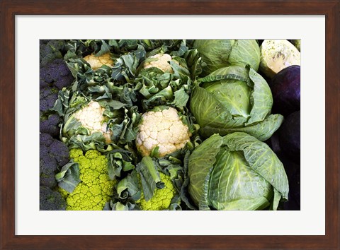 Framed Vegetable Stall, Cromwell, Central Otago, South Island, New Zealand Print