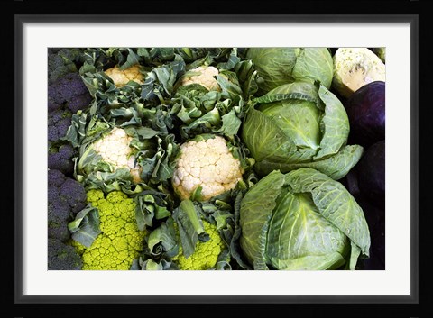 Framed Vegetable Stall, Cromwell, Central Otago, South Island, New Zealand Print