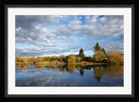 Framed Waikato River near Taupo, North Island, New Zealand Print