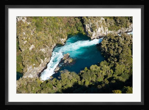 Framed Aratiatia Rapids, Waikato River, near Taupo, North Island, New Zealand Print