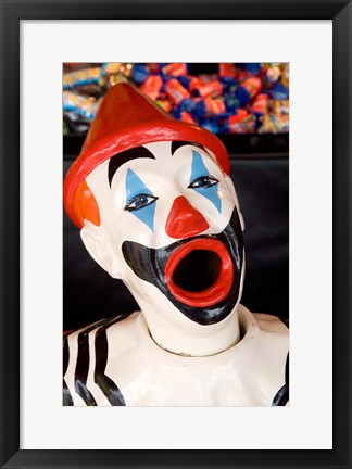 Framed Laughing Clown, Bay of Plenty, North Island, New Zealand Print