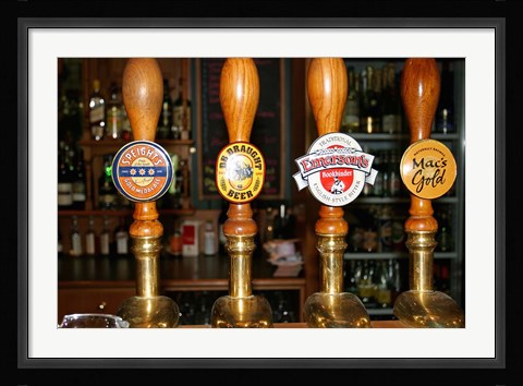 Framed Bar, Careys Bay Hotel, Careys Bay, Port Chalmers, Dunedin, New Zealand Print