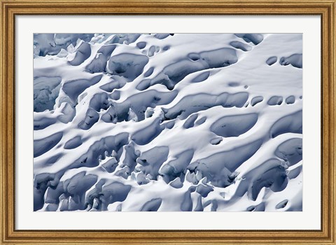 Framed Crevasses, Franz Josef Glacier, South Island, New Zealand Print