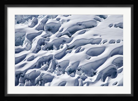 Framed Crevasses, Franz Josef Glacier, South Island, New Zealand Print
