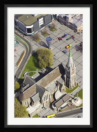 Framed Cathedral Church of Christ, Christchurch, South Island, New Zealand Print
