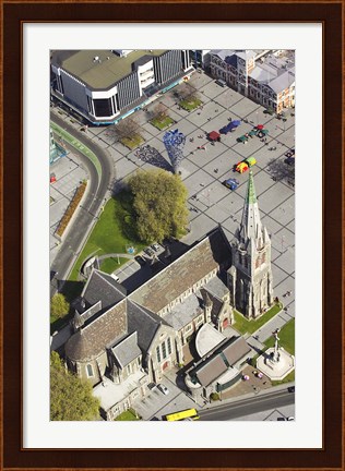Framed Cathedral Church of Christ, Christchurch, South Island, New Zealand Print
