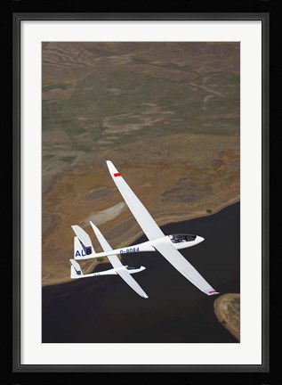 Framed Gliders Racing near Omarama, South Island, New Zealand Print