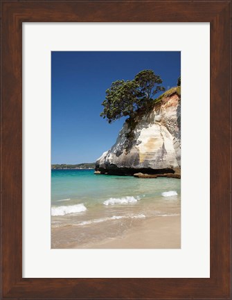 Framed Cathedral Cove, Coromandel Peninsula, North Island, New Zealand Print