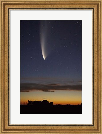 Framed Comet McNaught, South Island, New Zealand Print