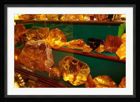 Framed Kauri Gum, Kauri Museum, North Island, New Zealand Print