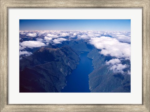 Framed New Zealand, Nancy Sound, Fiordland Print