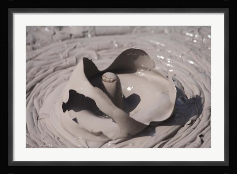 Framed New Zealand, North Island, Boiling Mud, geothermal land Print