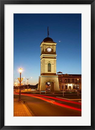 Framed New Zealand, North Island, Manawatu, Historic Clock Tower Print