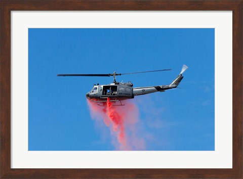 Framed New Zealand, Warbirds Over Wanaka, Vintage Helicopter Print