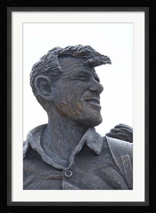 Framed Sir Edmund Hillary Statue, South Island, New Zealand Print