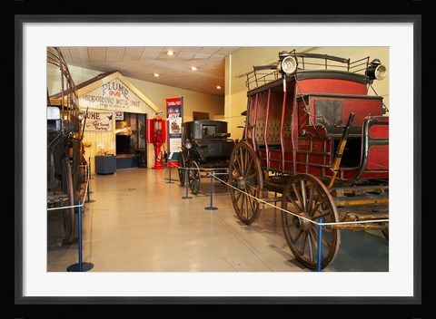 Framed Stage Coach, Otago Settlers, South Island, New Zealand Print