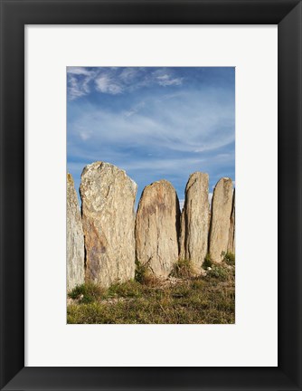 Framed Stone sheep yards, Middlemarch, South Island, New Zealand Print