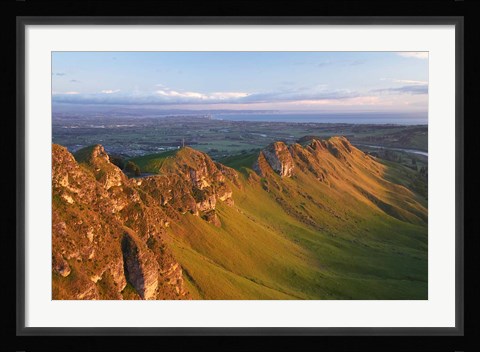 Framed Te Mata Peak, Hawkes Bay, North Island, New Zealand Print