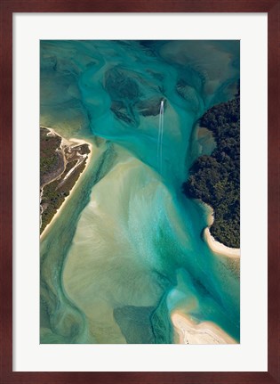 Framed Tidal Patterns, Awaroa Inlet, South Island, New Zealand Print