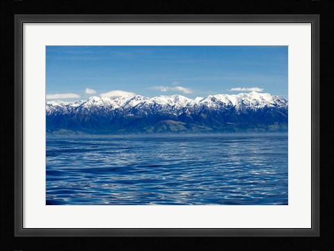 Framed New Zealand, Marlborough, Seaward Kaikoura Ranges Print