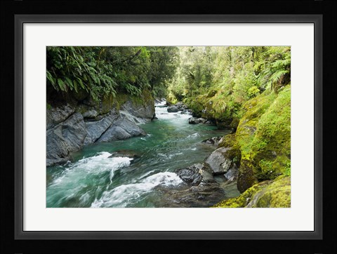 Framed New Zealand, South Island, Crocked River Print