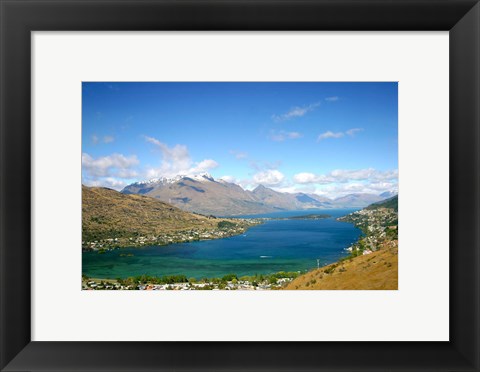Framed New Zealand, Queenstown, Lake Wakatipu Print