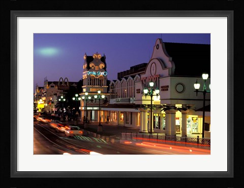 Framed LG Smith Boulevard, Oranjestad, Aruba Print
