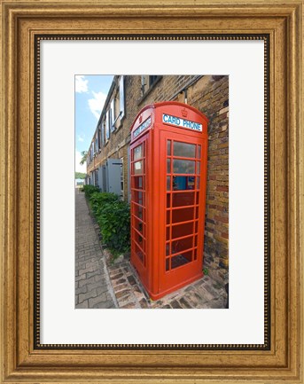 Framed Red Telephone box, Nelson&#39;s Dockyard, Antigua Print