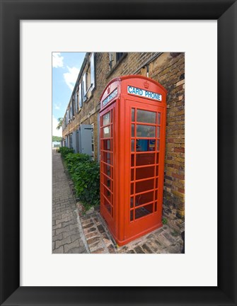 Framed Red Telephone box, Nelson&#39;s Dockyard, Antigua Print