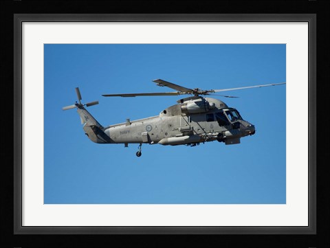 Framed Seasprite Helicopter (Kaman SH 2G Seasprite) airshow Print