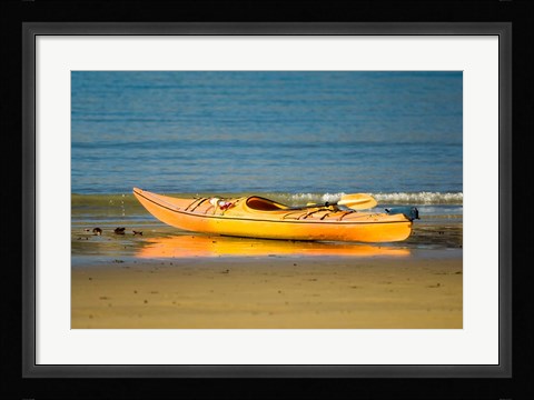 Framed New Zealand, South Island, Titirangi Bay, Kayaking Print