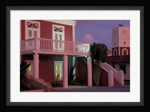 Framed Fort Zoutman,  Aruba, Caribbean Print