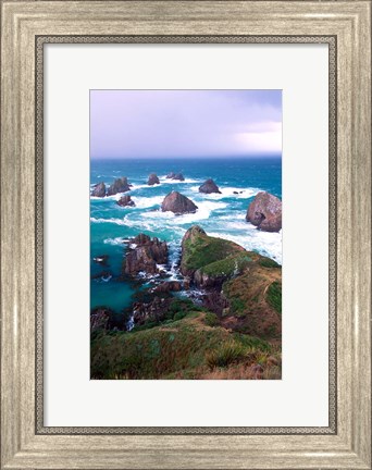 Framed New Zealand, South Island, Nugget Point Print