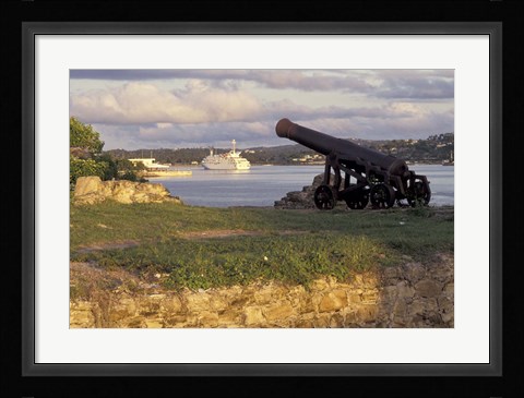 Framed Fort James and Renaissance 3, Antigua, Caribbean Print
