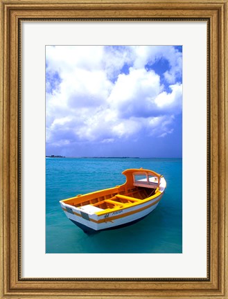 Framed Close-up of Fishing Boat, Aruba Print
