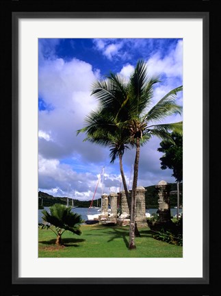 Framed Colorful Nelsons Dockyard, English Harbour, Antigua Print