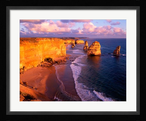 Framed Morning at 12 Apostles, Great Ocean Road, Port Campbell National Park, Victoria, Australia Print