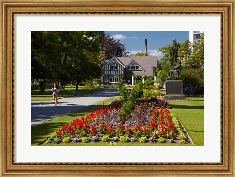 Framed Curator&#39;s House and Botanic Gardens, Hagley Park, Christchurch, South Island, New Zealand Print