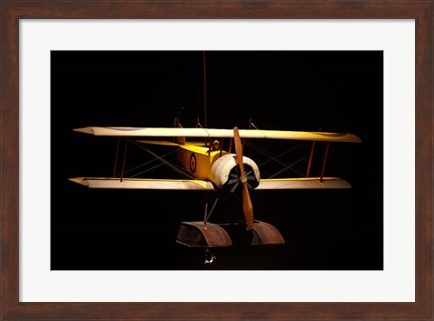 Framed Sopwith Baby seaplane, War plane, New Zealand Print