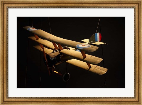 Framed Sopwith triplane, War plane, Marlborough, New Zealand Print