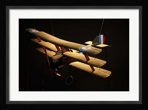 Framed Sopwith triplane, War plane, Marlborough, New Zealand Print
