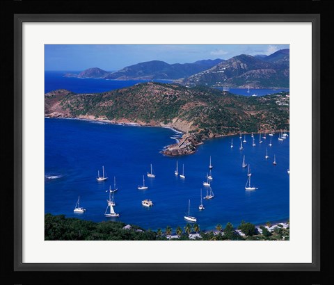 Framed English Harbour, Antigua, Caribbean Print