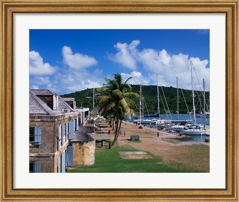 Framed Copper and Lumber Store, Antigua, Caribbean Print