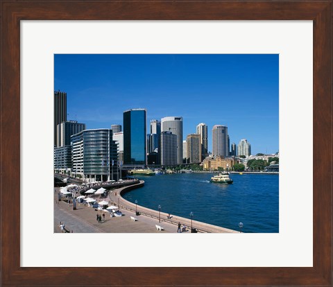 Framed Circular Quay, Sydney, Australia Print