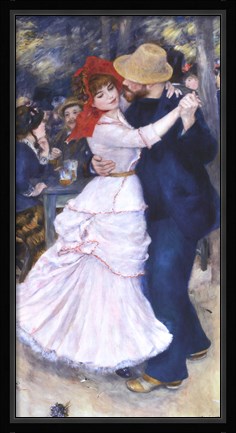 Framed Dance at Bougival Print