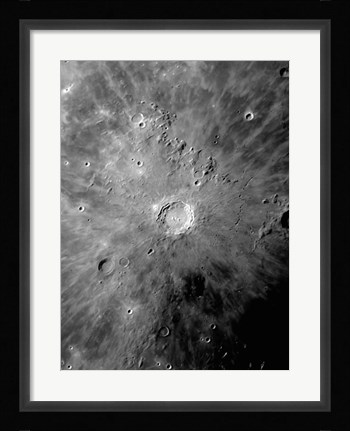 Framed Lunar Crater Copernicus Print
