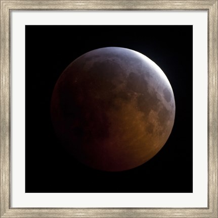 Framed Lunar Eclipse (square) Print
