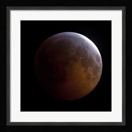 Framed Lunar Eclipse (square) Print